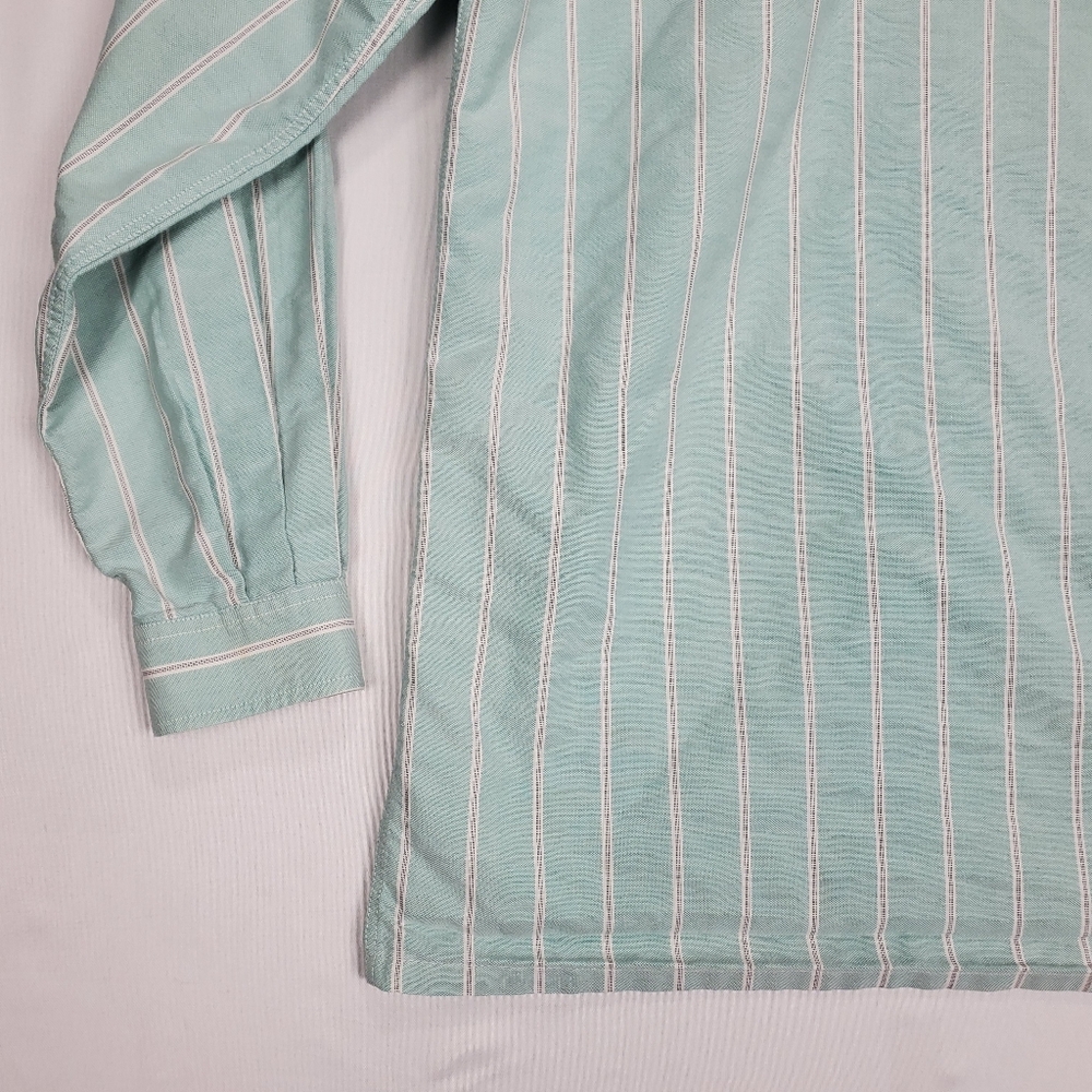 Burberrys of London Men's Verticle Stripe Button Up Shirt SZ 42 Made in France - Picture 16 of 16